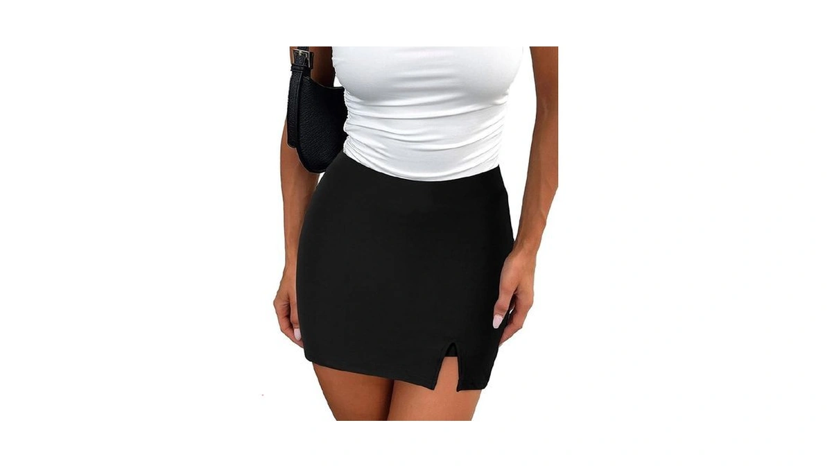 Matunana Womens Mini Skorts Sexy Mid-waisted Pencil... - Coupon