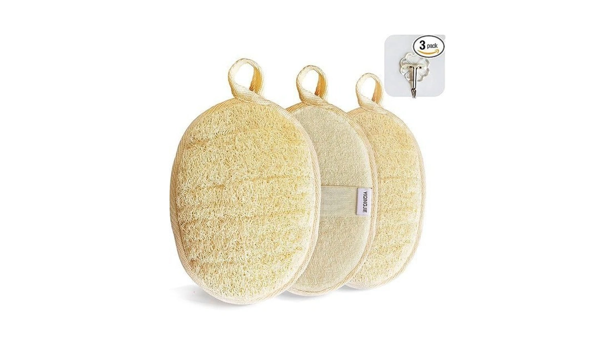 Yiqingjie Natural Loofah Sponge Exfoliating Body... - Coupon