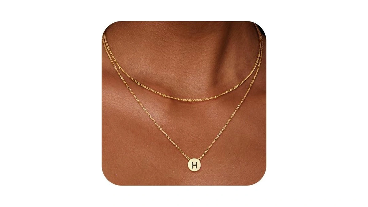 Poaiiu A-z Layered Initial Necklaces For Women... - Coupon