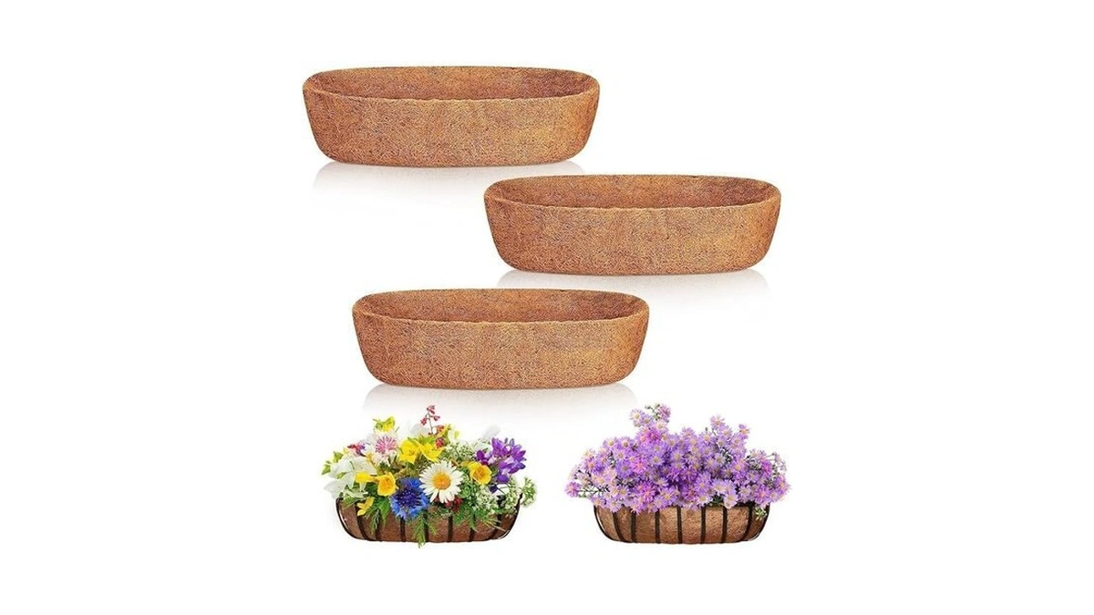 Jison21 Coconut Fiber Planter Liner 3pcs 30 Inch... - Coupon