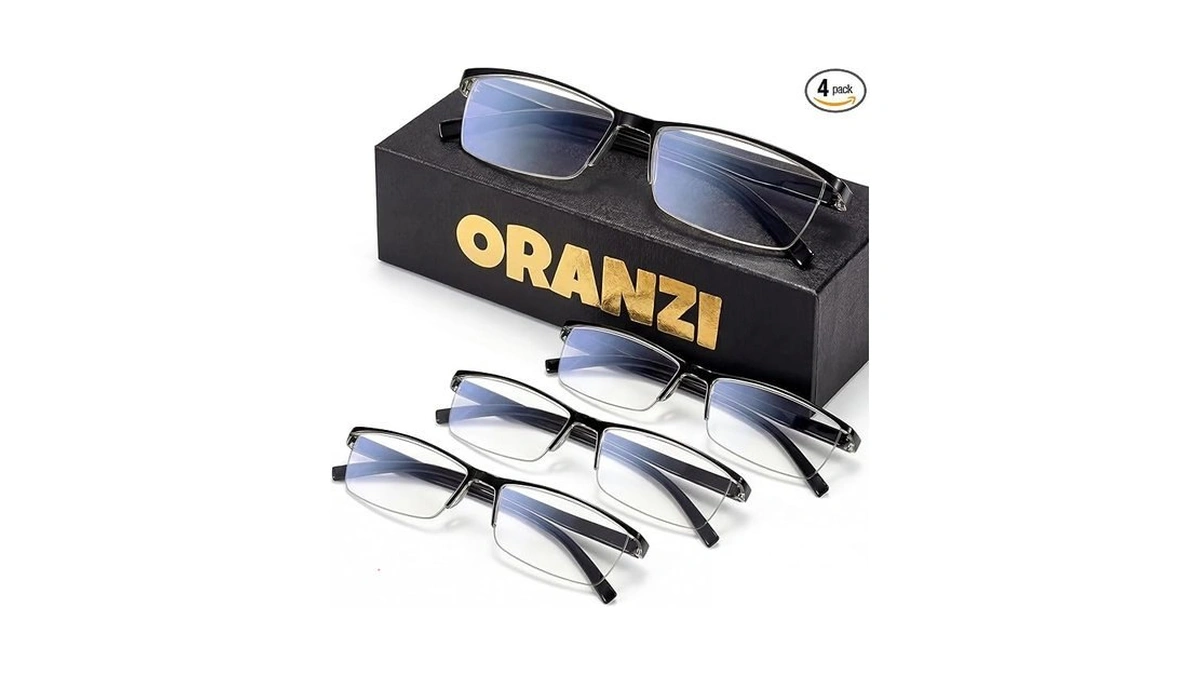Oranzi Reading Glasses Men - Blue Light Readers For... - Coupon