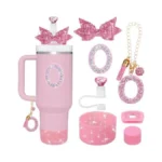 Mity Rain 7pcs Pink Cup Accessories Set For Stanley... - Coupon