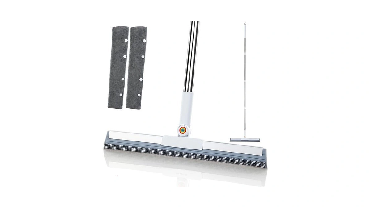 Squeegee Broom For Floor 62 Long Handle Rubber... - Coupon
