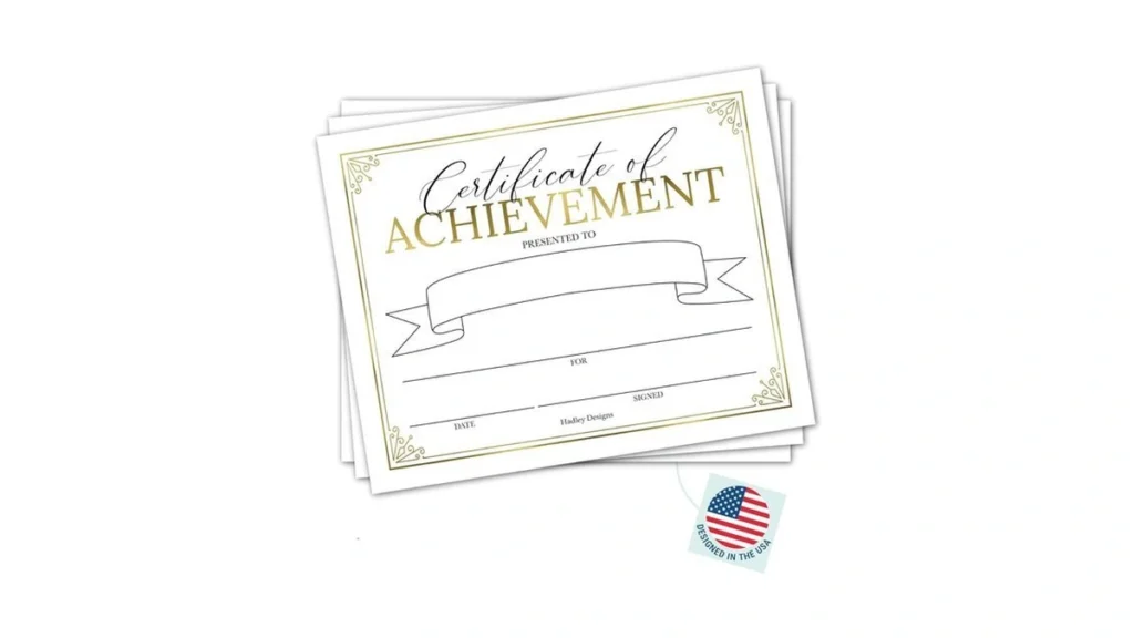 Certificate Of Achievement Awards -25 Bulk Award... - Coupon