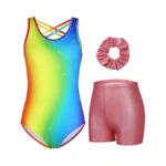 Beautyin 3 Piece Gymnastics Leotards For Girls... - Coupon