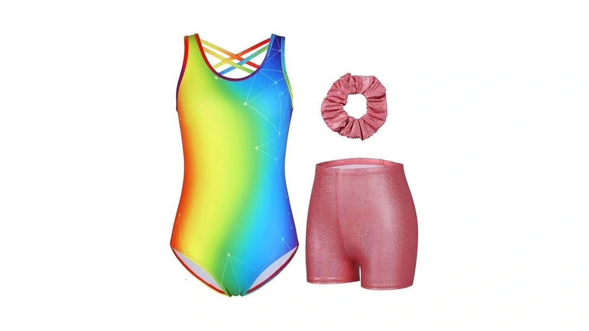 Beautyin 3 Piece Gymnastics Leotards For Girls... - Coupon