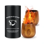 Seeykey Charred Wooden Bourbon Drinking Glasses 2... - Coupon