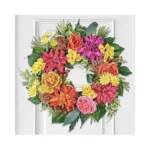 24 Inch Spring Summer Wreath For Front Door With... - Coupon