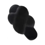 Parlovable Women S Fuzzy Cross Band Slippers Memory... - Coupon