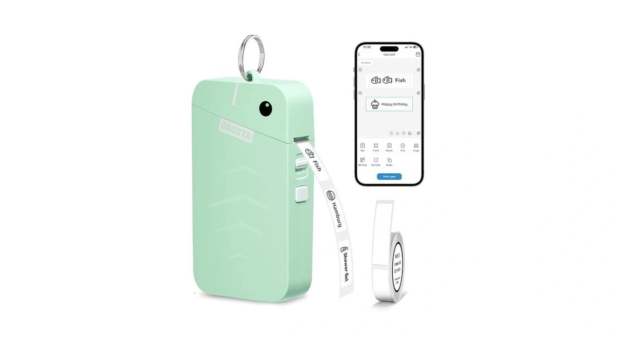 Orgsta S001 Label Maker Machine With Tape Portable... - Coupon