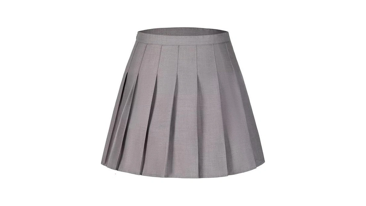 Laimi Duo Light Grey Girls Pleated Tennis Skirts... - Coupon
