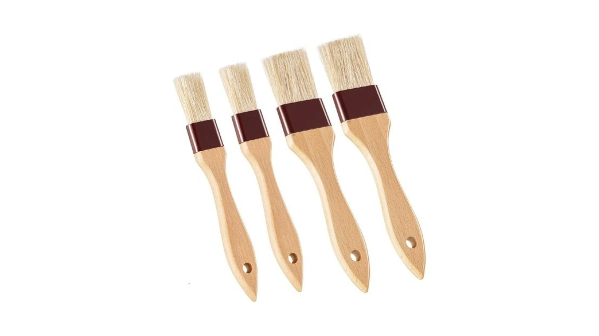 Boao 4 Pcs Pastry Brush Natural Bristle Basting... - Coupon