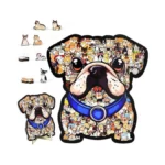 Gakico 135pcs Wooden Jigsaw Puzzle Colored Dog... - Coupon