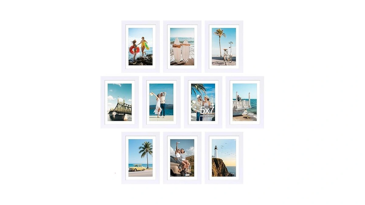 Decoruhome 5x7 Picture Frame Set Of 10 Display... - Coupon