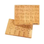 Learntoy Montessori Wooden Alphabet Tracing Board -... - Coupon