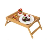 Artmeer Bed Tray Table With Folding Legs Bamboo... - Coupon
