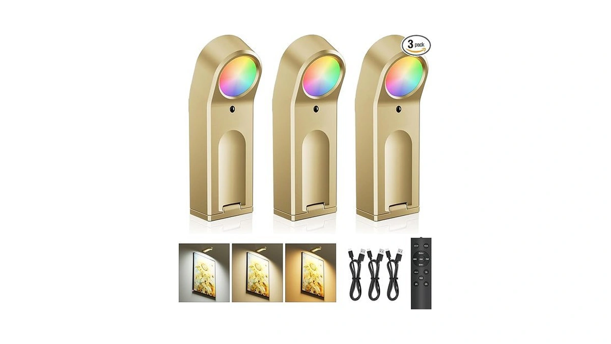 Aifei Picture Lights For Wall 4000mah Rechargeable... - Coupon