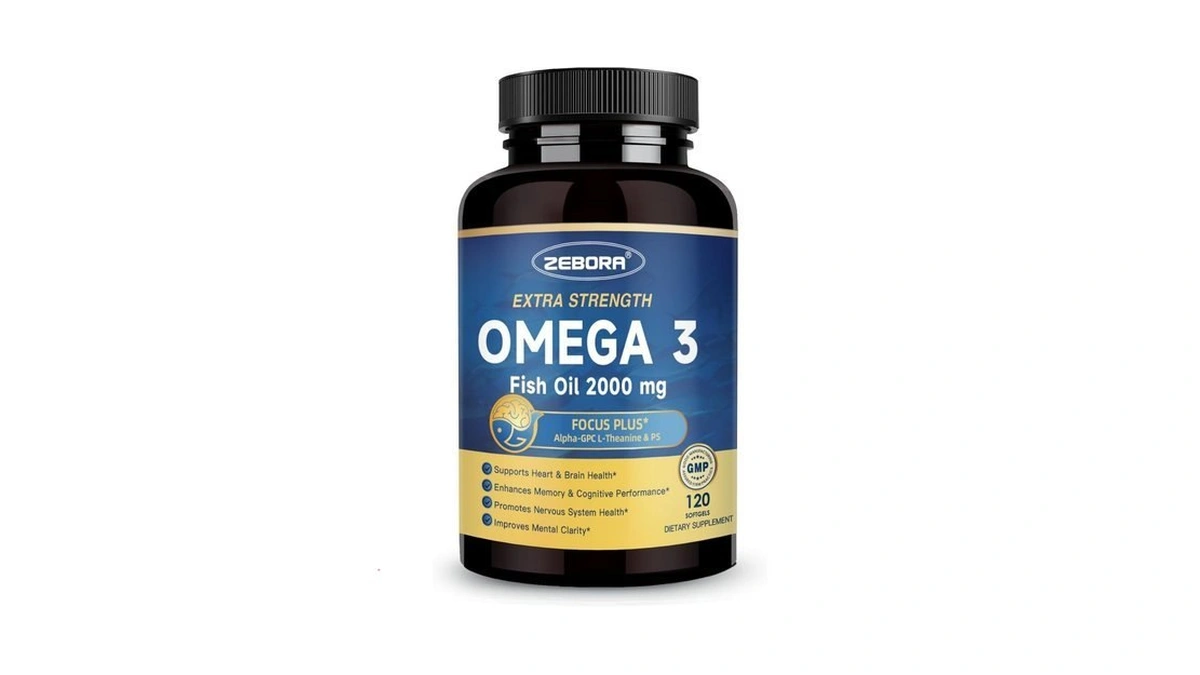 Zebora Omega-3 Fish Oil 2000mg - High Potency Dha... - Coupon