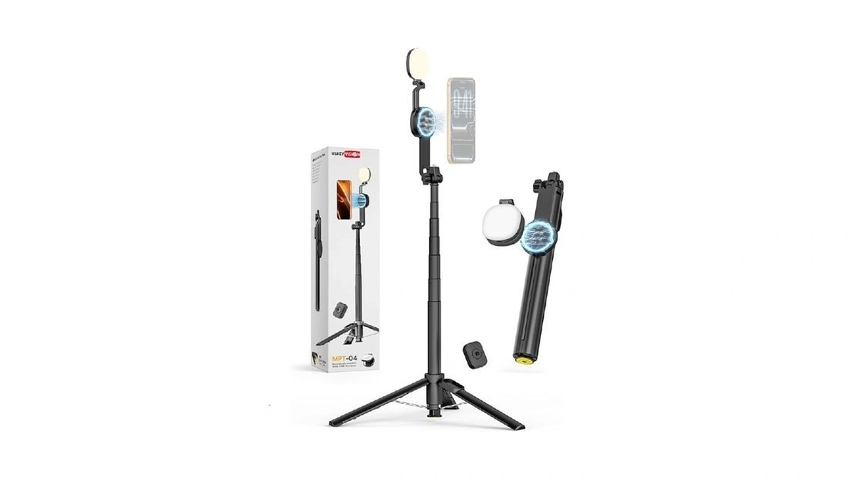 Uskeyvision Magnetic Tripod For Iphone Android With... - Coupon