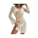 Iwd Crochet Coverups For Women 2026 Mesh Knit Beach... - Coupon