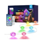 100ft Permanent Outdoor Lights For House Rgb Led... - Coupon