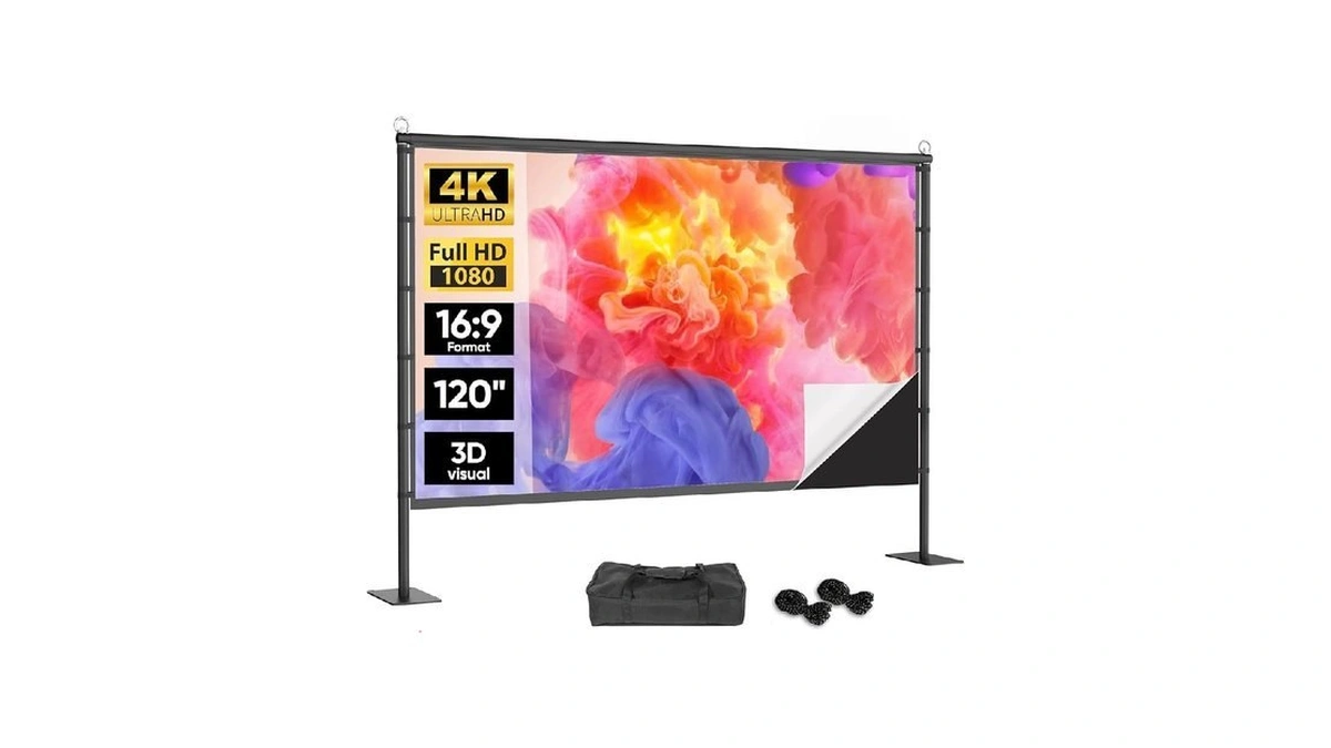 Outdoor Projector Screen With Black Backing - 120... - Coupon