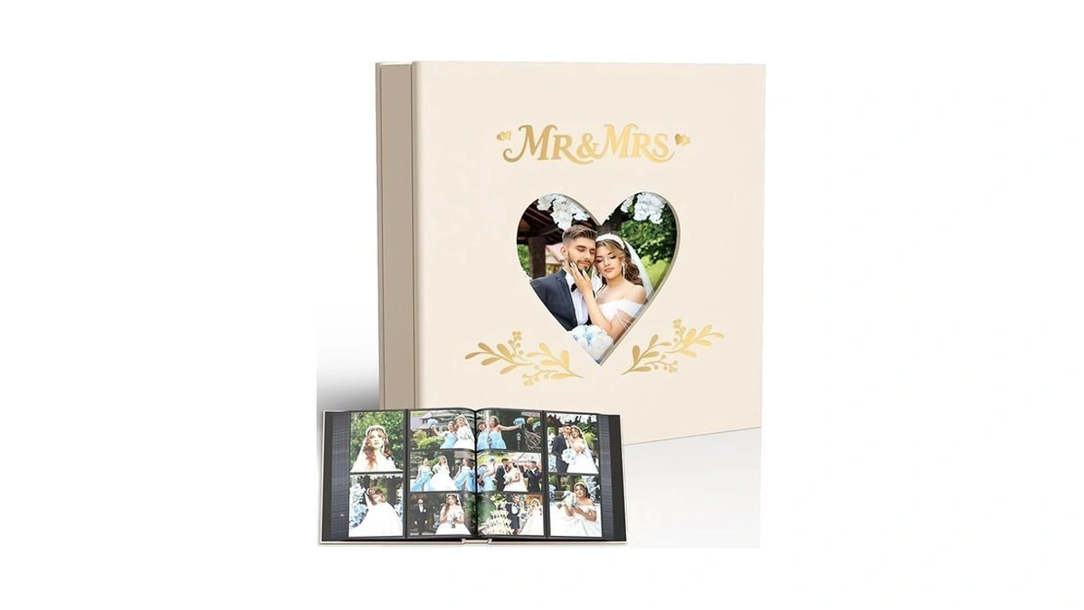 Barsone Linen Wedding Photo Album 4x6 With 400... - Coupon