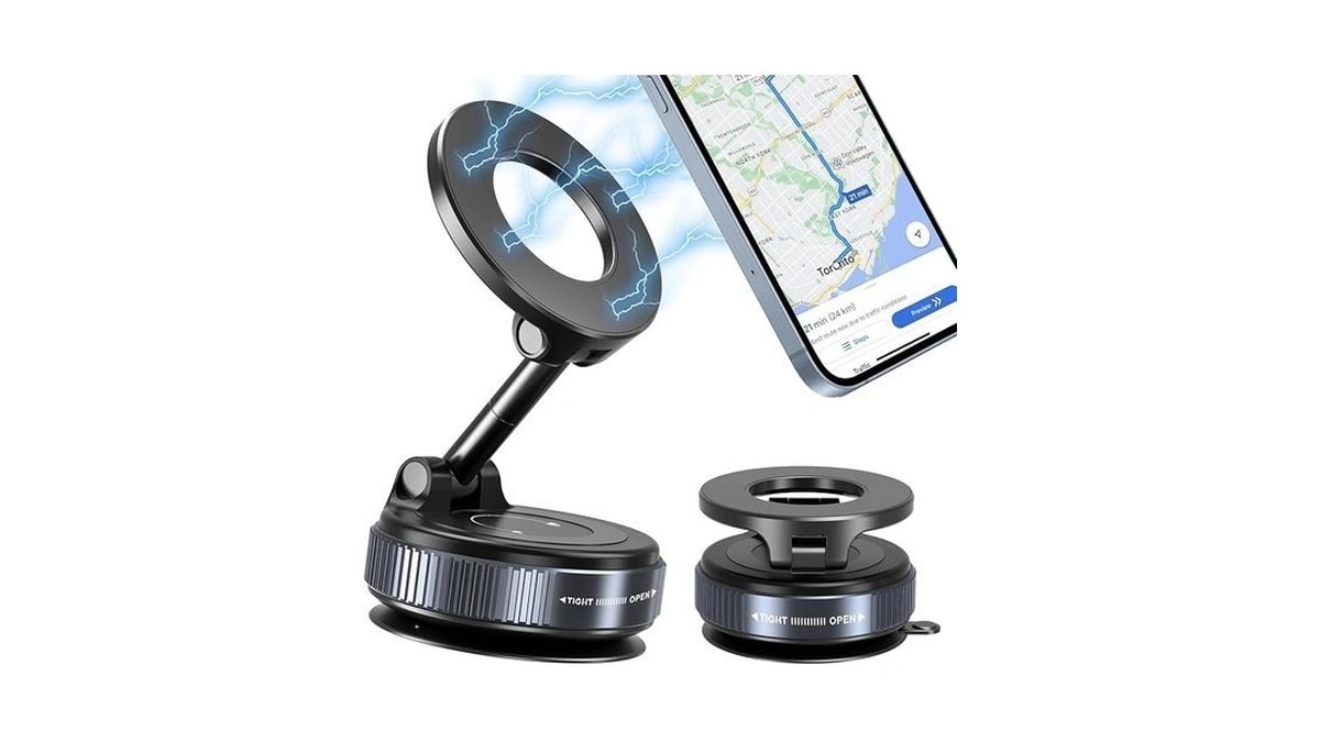 Kalvatay Vacuum Magnetic Phone Holders For Your Car... - Coupon