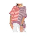 Tankaneo Womens Oversized Color Block Striped... - Coupon