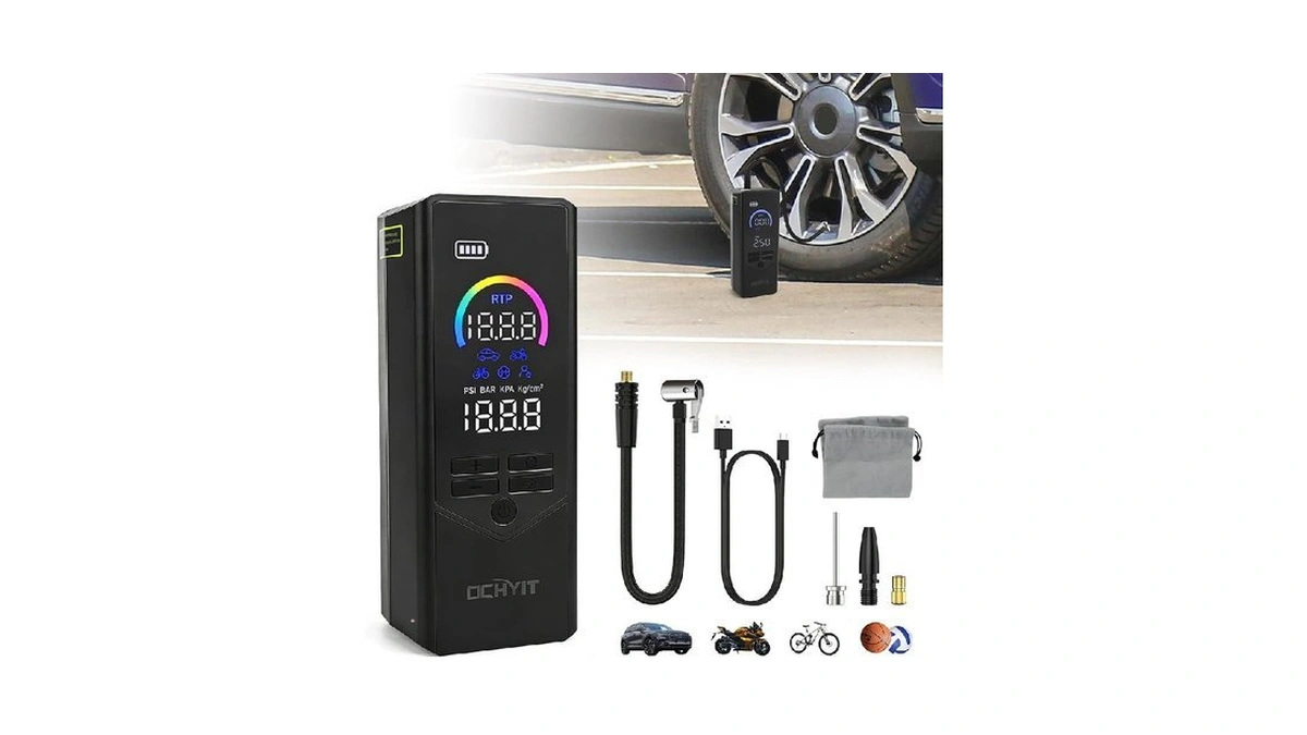 Tire Inflator Portable Air Compressor Upgraded... - Coupon