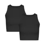 Nicytore 2 Pieces Basic Seamless Sports Tank Tops... - Coupon
