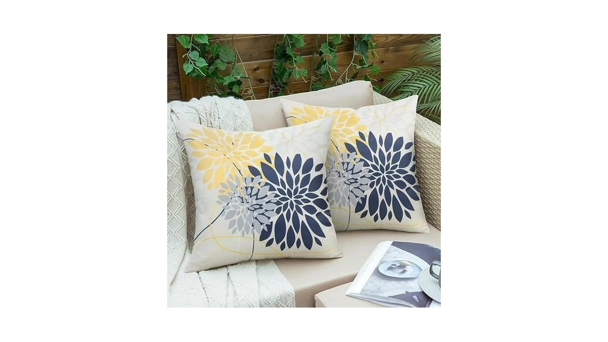 Pyonic Outdoor Throw Pillow Covers 18x18 Waterproof... - Coupon