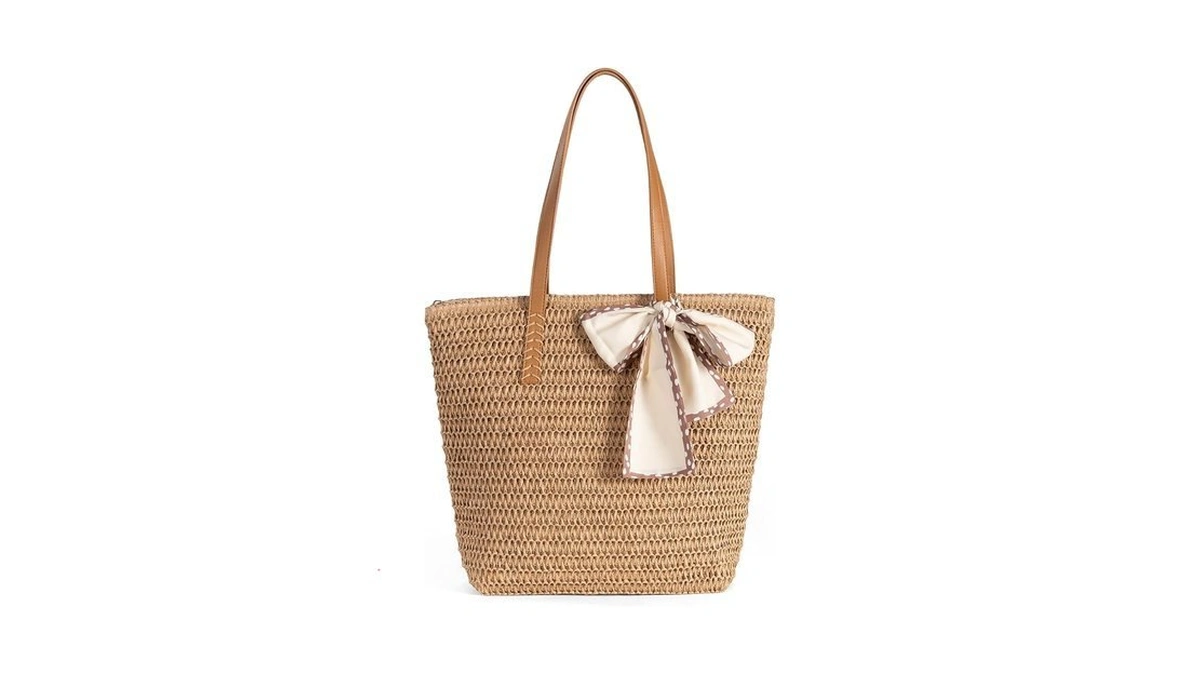 Isamzan Large Straw Beach Bag Women S Handwoven... - Coupon