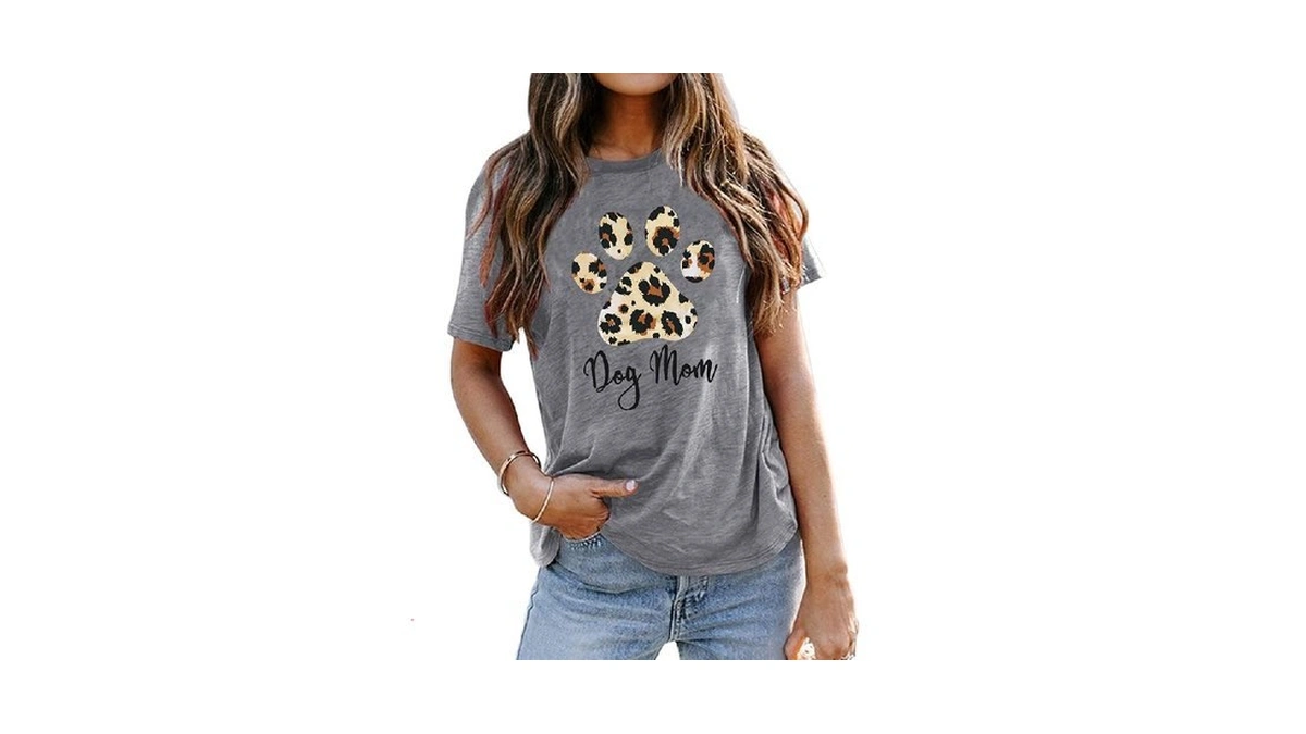 Dog Mom Women S Funny Leopard Print Dog Mama... - Coupon