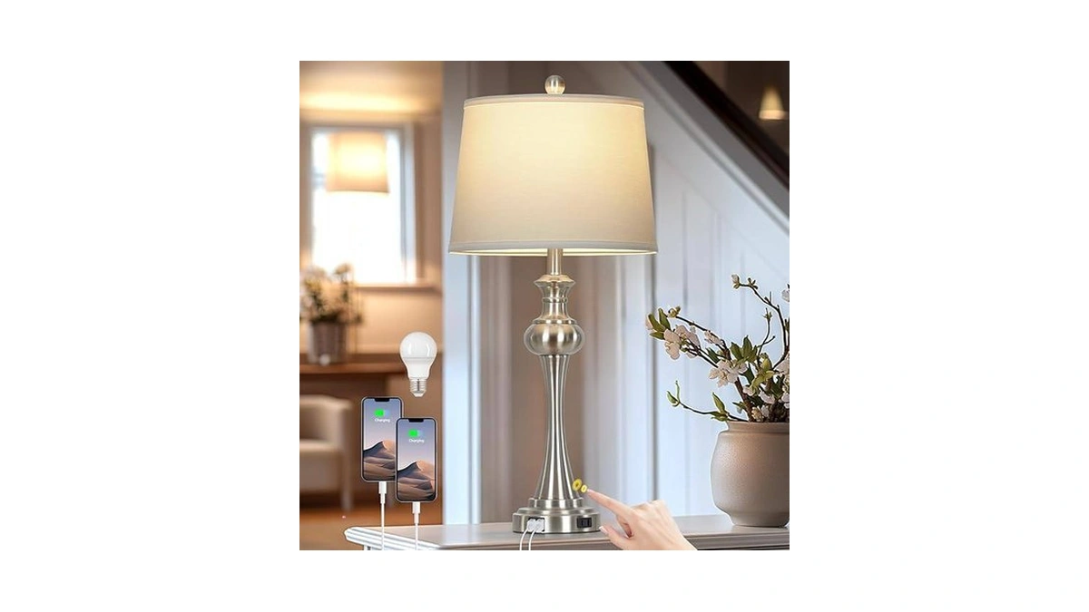 Cinsary 28 75 Silver Table Lamps For Living Room 3... - Coupon