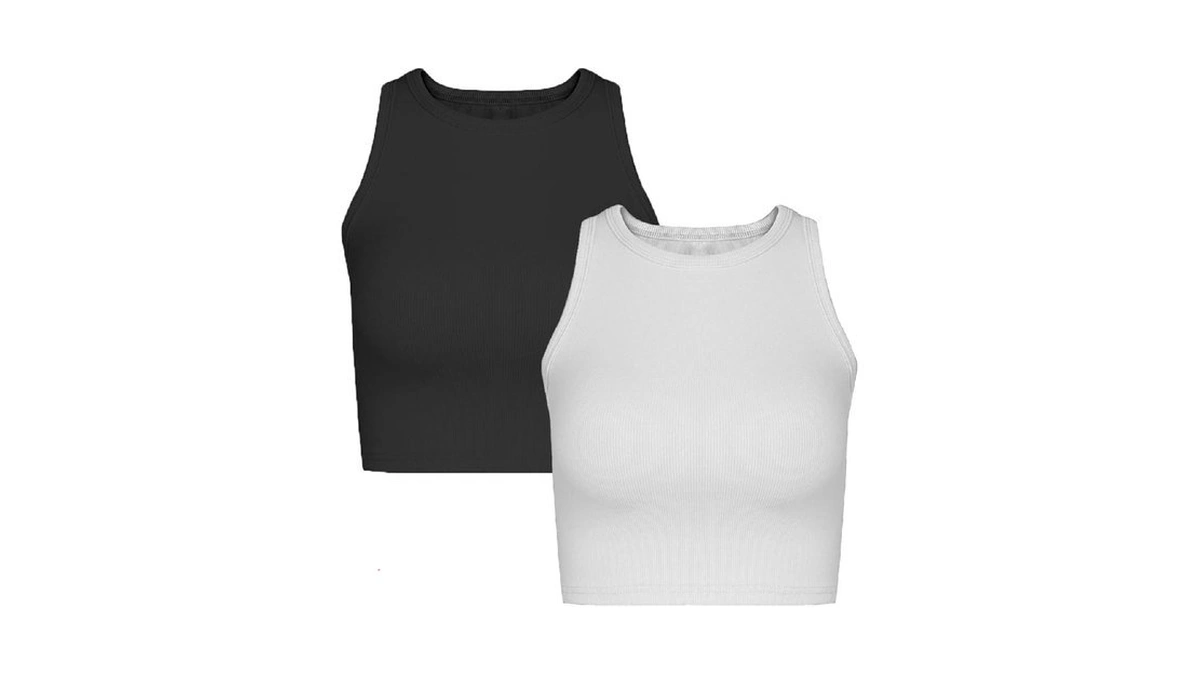 Nicytore 2 Pieces Basic Seamless Sports Tank Tops... - Coupon