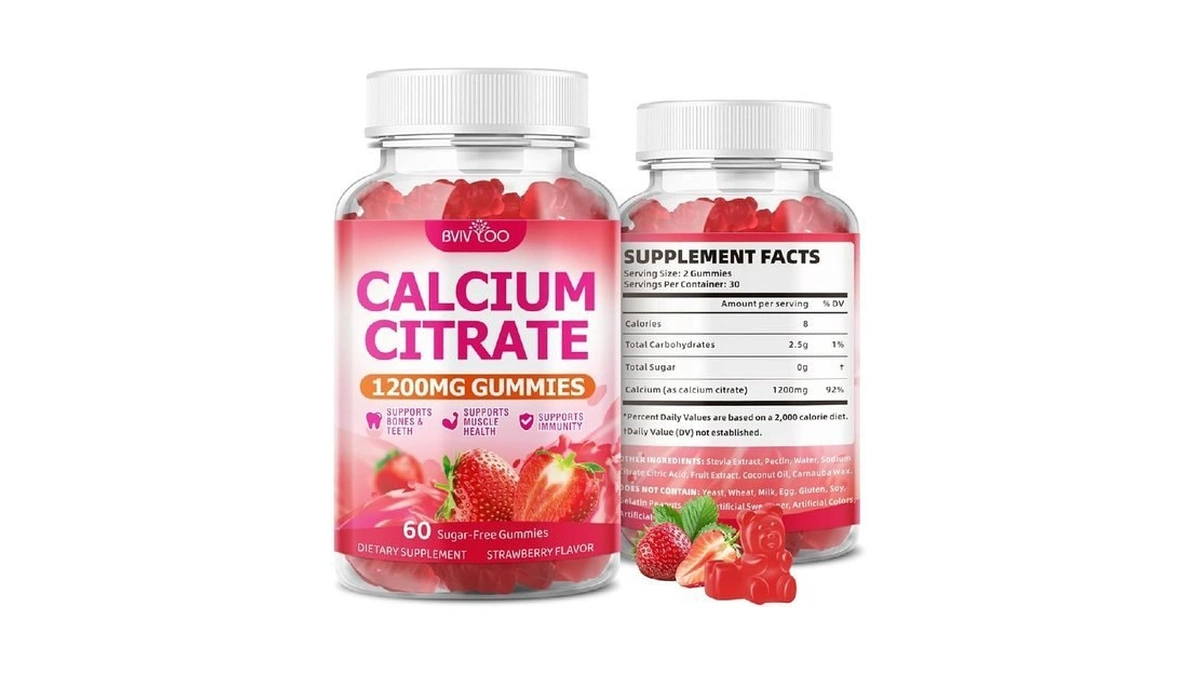 High Absorption Calcium Citrate Gummies 1200mg -... - Coupon