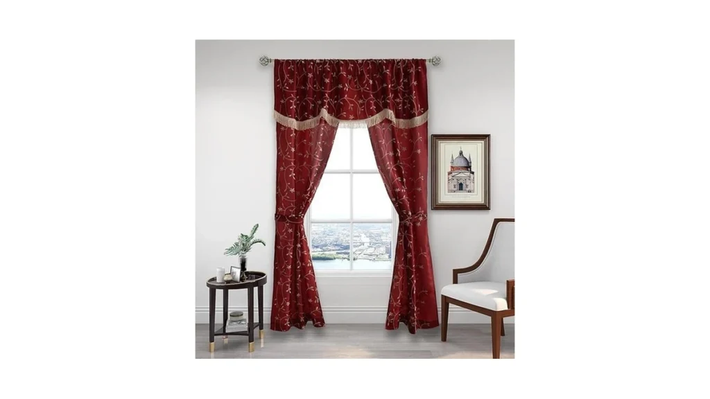 Randall Christmas Floral Sheer Curtain Panel Set... - Coupon