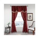 Randall Christmas Floral Sheer Curtain Panel Set... - Coupon