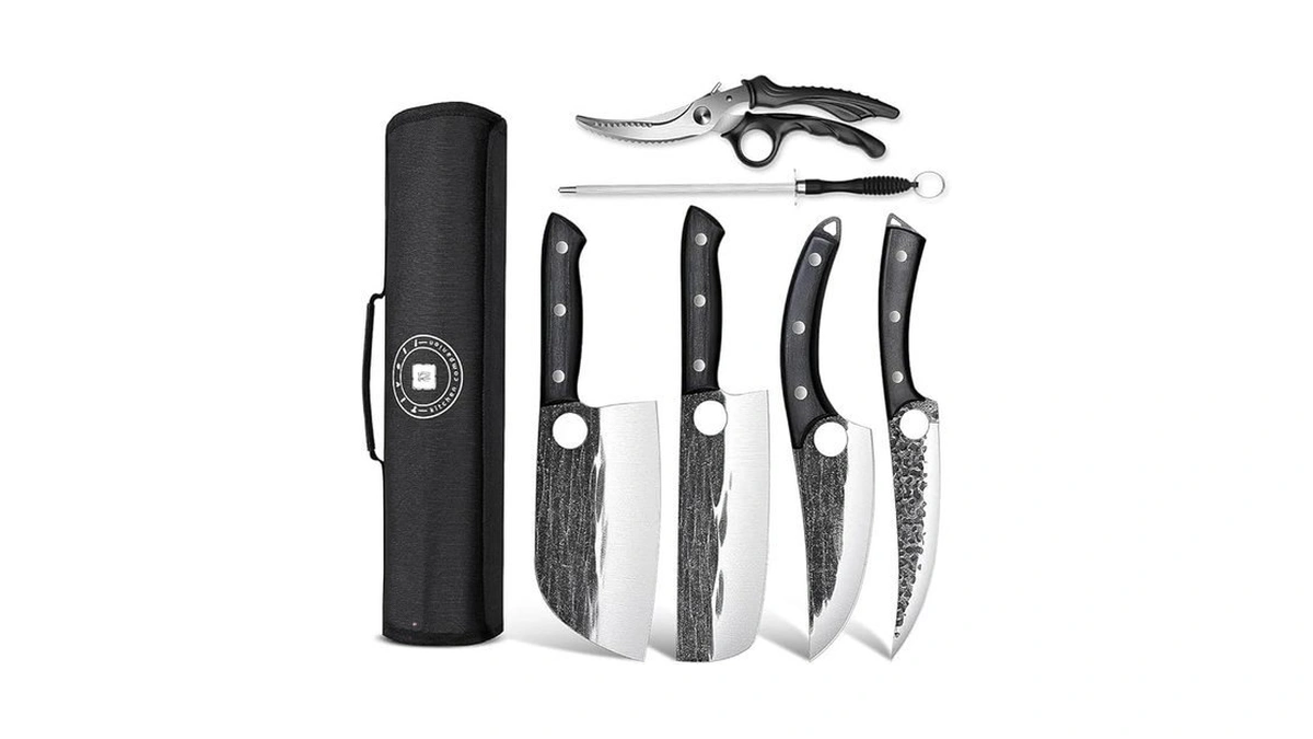 Tivoli Professional Butcher Knife Set For Meat... - Coupon