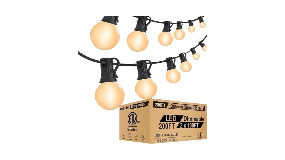 Lightdot 200ft Outdoor String Lights Led Bistro... - Coupon