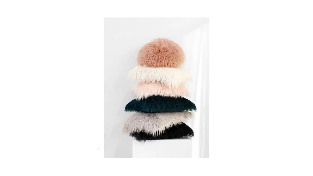 Gugululu Set Of 2 Faux Fur Sheepskin Throw Pillow... - Coupon