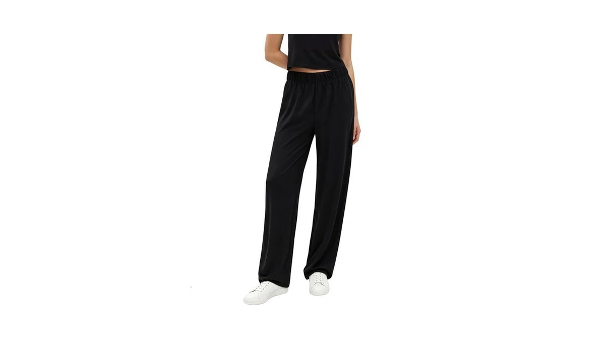 Seajojo Wide Leg Pants Woman High Waisted Casual... - Coupon