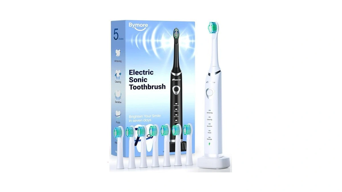 Bymore Electric Toothbrush For Adults Travel Sonic... - Coupon