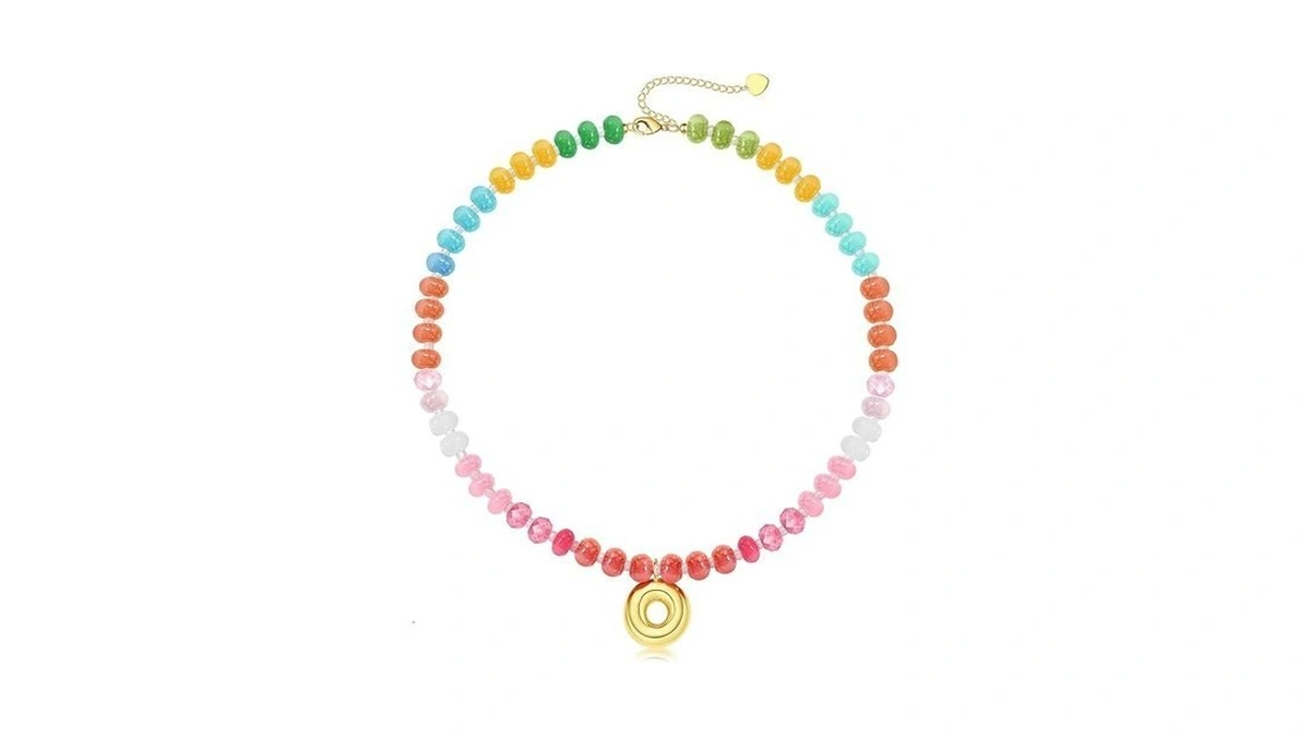 Gifts For Women Bubble O Letter Necklace Gold... - Coupon
