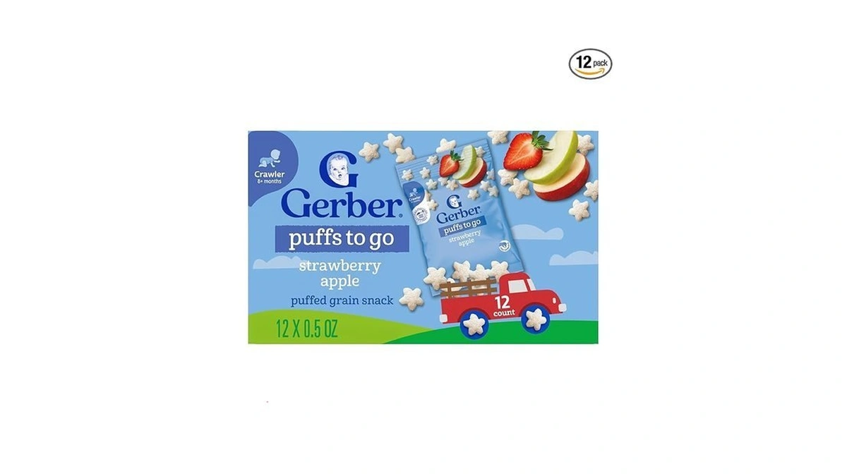 Gerber Stage 3 Baby Snacks Strawberry Apple Puffs... - Coupon