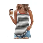 Zesica Women S Summer Casual Striped Tank Top... - Coupon