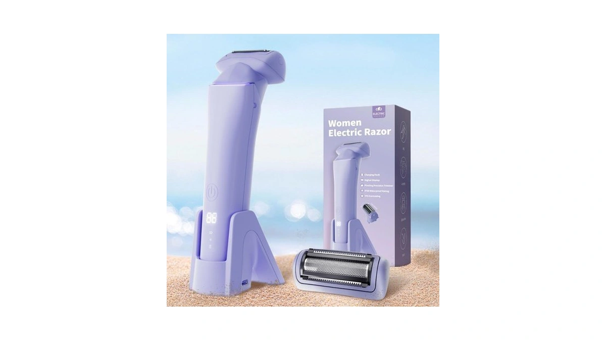 Krofaue Electric Razors For Women Gentle Painless... - Coupon