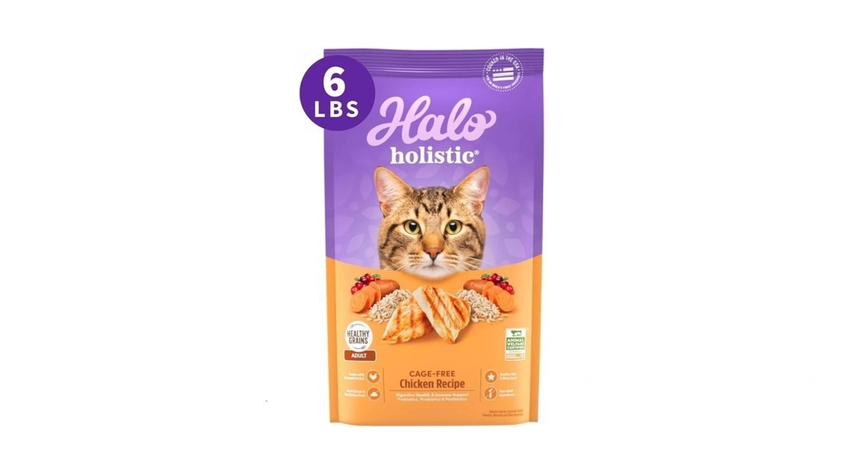 Halo Holistic Cage Free Chicken Cat Food Healthy... - Coupon