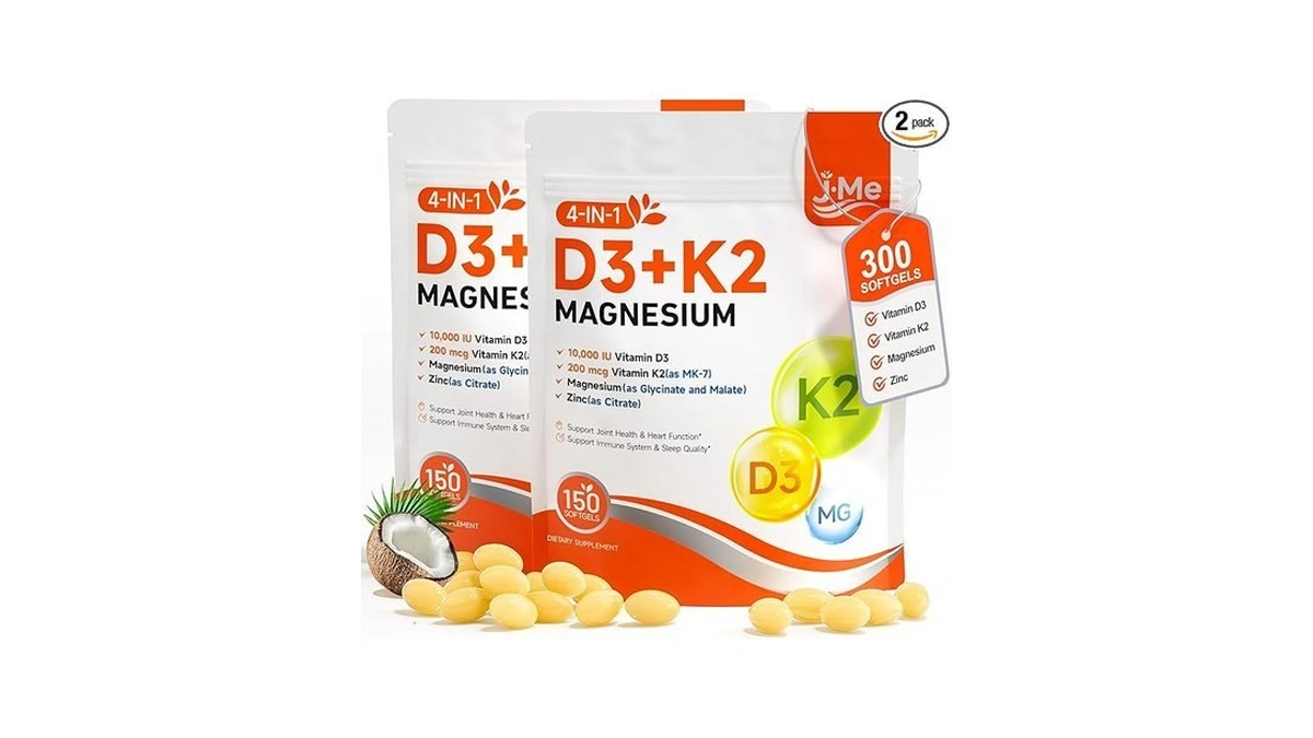 Jme Vitamin D3 K2 10000 Iu Magnesium Supplement 300... - Coupon
